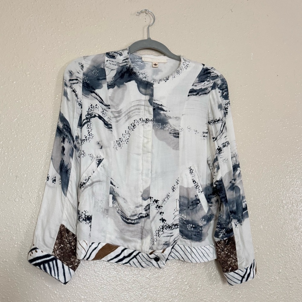 Burning Torch 100% Leather Ultra Lightweight Jacket Designer Unique Quirky